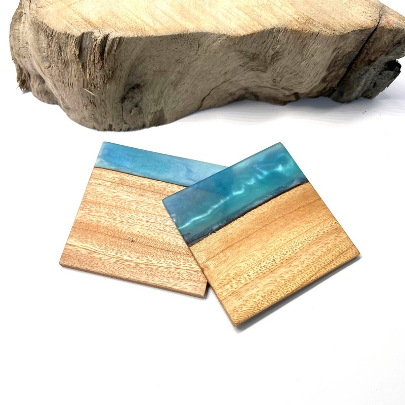 【Seeds】Personalized Wood Coasters, Custom Coasters, Engraved Gift  C-120 - ที่รองแก้ว - ไม้ 