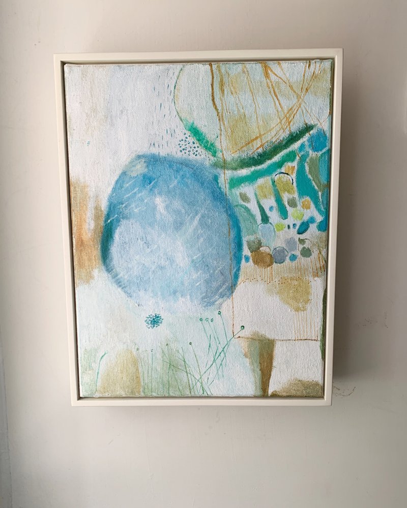 油畫作品--風雨微小的日子 - 海報/掛畫/掛布 - 棉．麻 