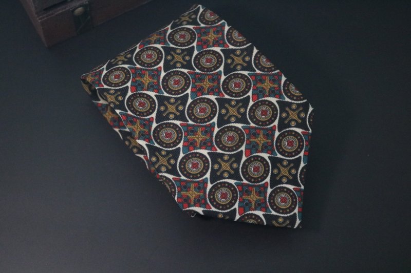 巴羅克花紋真絲領帶休閒感十足禮盒裝tie - 領帶/領帶夾 - 絲．絹 多色