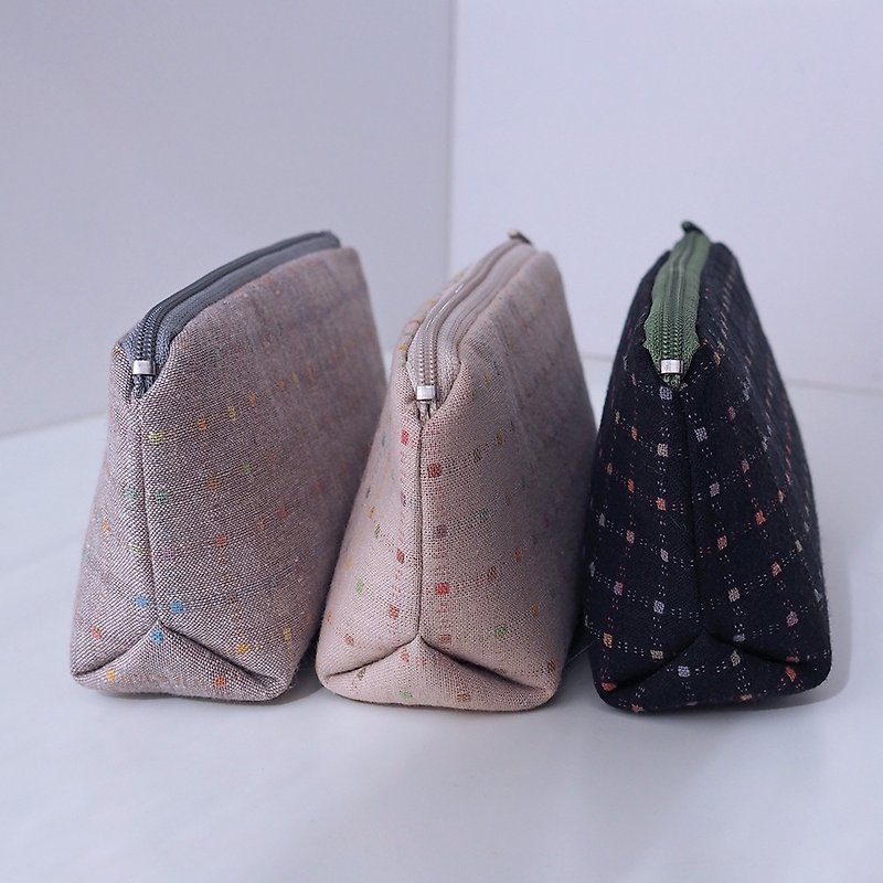 howslife hand-made warm soft micro-triangular pencil case-Rainbow Dot Stars Series