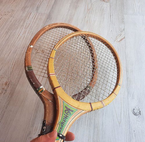 レトロ テニスラケット 2本セット ヴィンテージ レトロ テニスラケット 2本セット ヴィンテージ