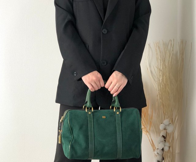 日本直送 名牌中古包 】BALENCIAGA バレンシアガ ロゴ スエード ボストンバッグ グリーン vintage ヴィンテージ cswsjb -  ショップ VintageShop solo トートバッグ・ハンドバッグ - Pinkoi