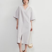オンワンズオン On One's Own 麻混ジャガード織り・ラグランスリーブ半開衿付 （GRAY） オンワンズオン On One's Own 麻混ジャガード織り・ラグラン