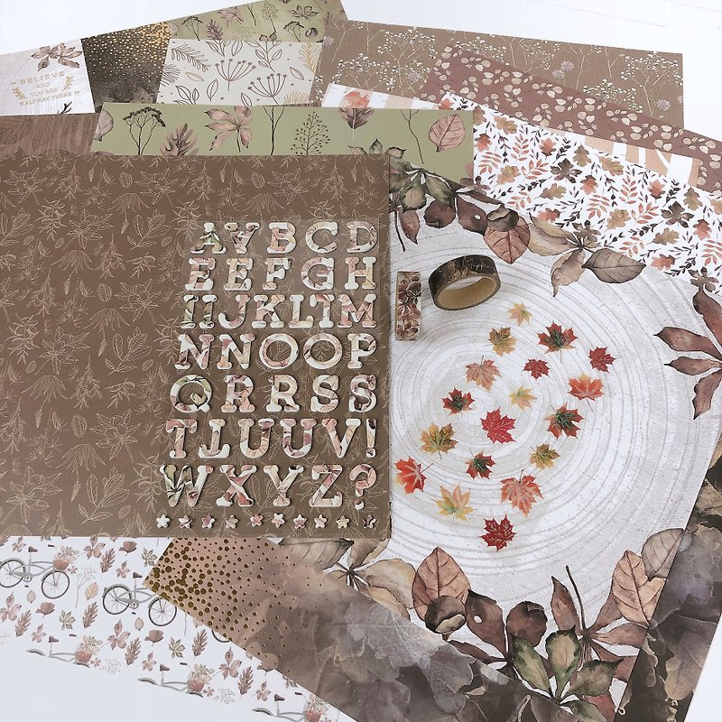 PAPER CRAFT COLLECTION - CRAFTED WOODLAND - Cards & Postcards - Other Materials Multicolor