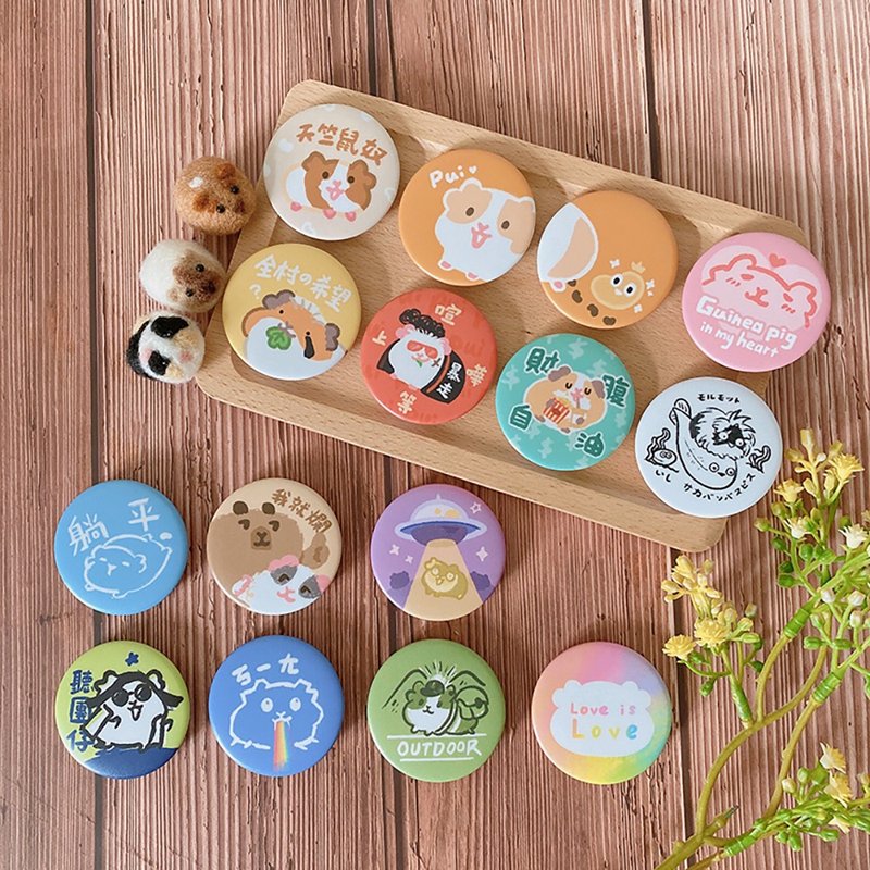 磁鐵 天竺鼠 倉鼠 兔子 水豚 - 磁鐵 - 塑膠 