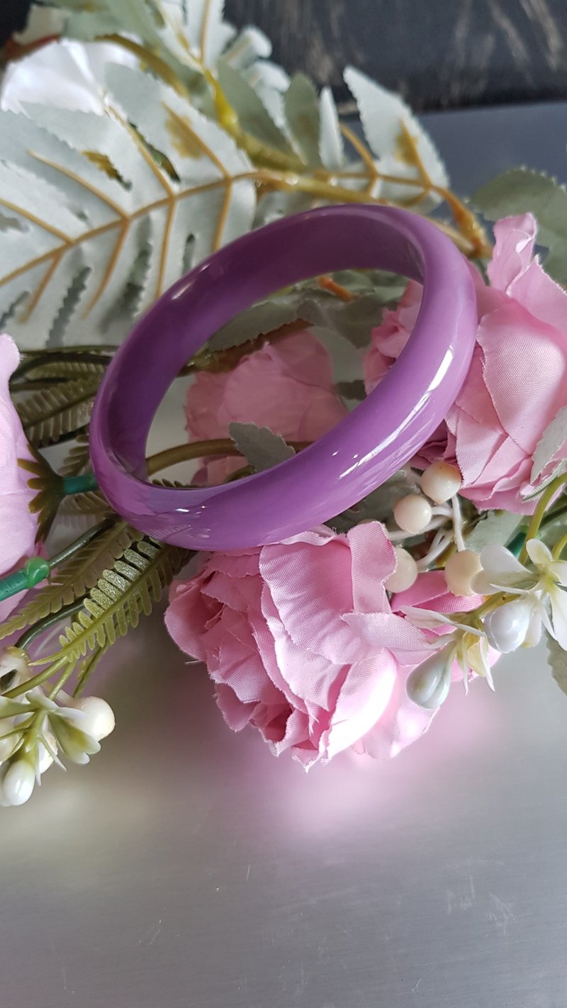 Miss feng natural stone-natural American lilac jade bracelet - สร้อยข้อมือ - หยก 