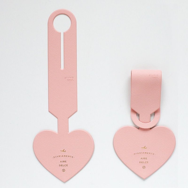 2NL heart time love baggage tag - sweet powder, TNL85106 - Luggage Tags - Plastic Pink