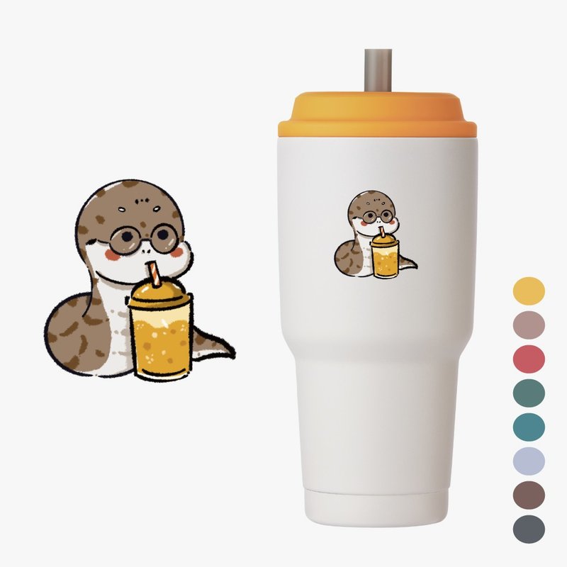 YCCT速吸杯二代900ml(內膽陶瓷層) - 蛇 - 瞬收吸管環保飲料杯/保 - 保溫瓶/保溫杯 - 不鏽鋼 多色