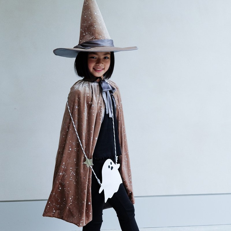 British Mimi & Lula_AW24_Dress Up Party-Belinda Witch Velvet Cape - Baby Accessories - Polyester 