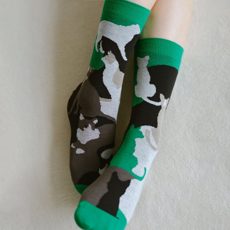 マイ ドッグ・my_dog / organic cotton  /socks - 襪子 - 棉．麻 綠色