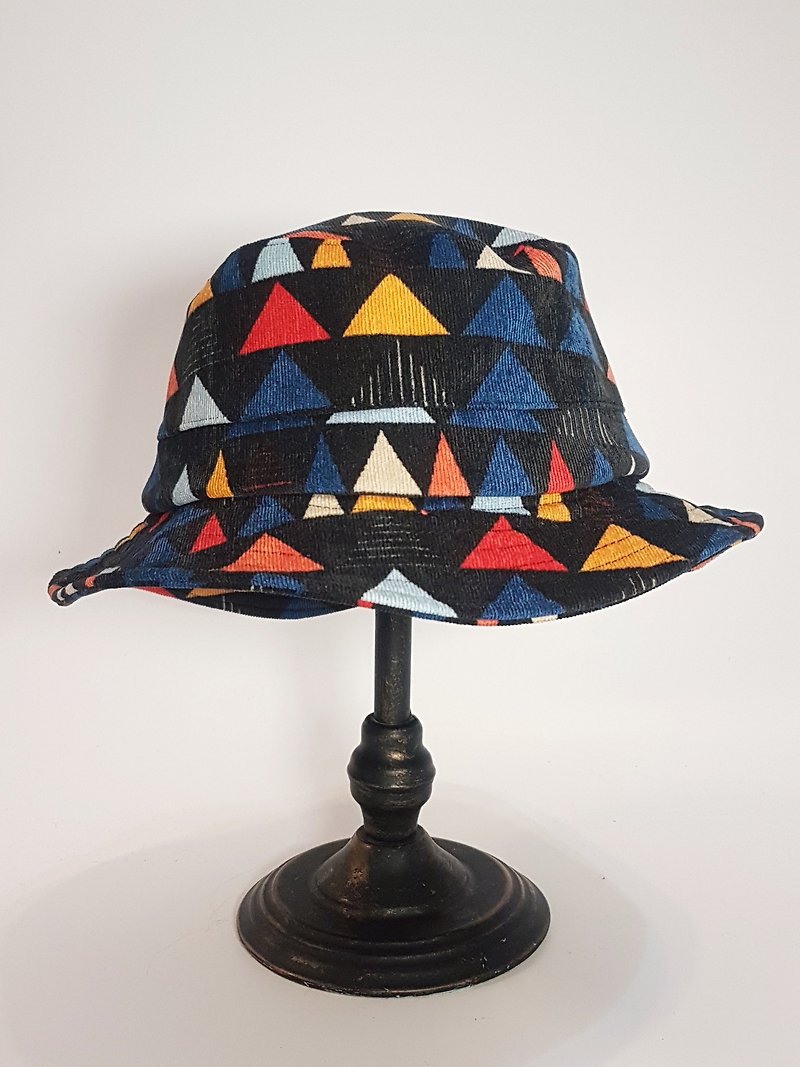 英国スタイルのディスクの紳士帽子の色の三角形の光の心のベルベット＃独家＃限定量＃秋冬＃礼物＃暖かく保つ - 帽子 - その他の素材 ブラック