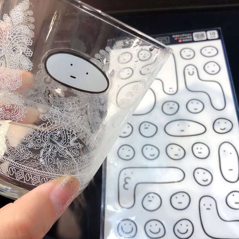 哇蛙貼紙/眼睛貼紙/俄羅斯圓頭貼紙 白墨工藝 - 貼紙 - 防水材質 多色