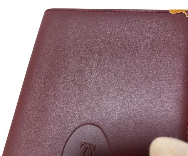 本物 Cartier カルティエ 長財布 二つ折り 札入れ マストライン