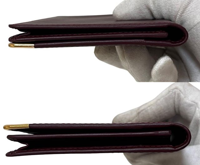 本物 Cartier カルティエ 長財布 二つ折り 札入れ マストライン
