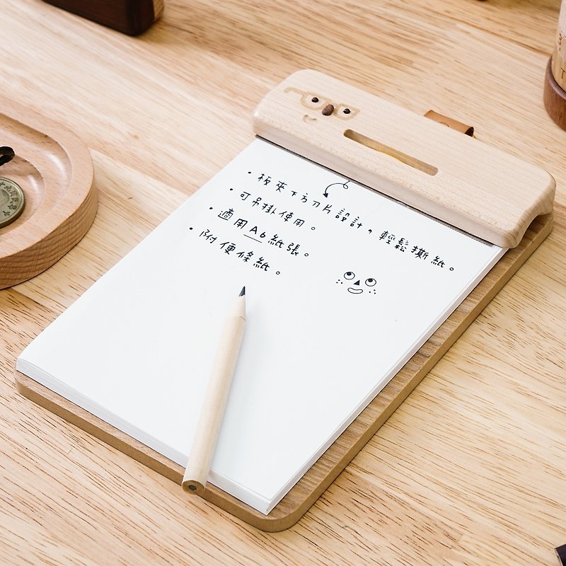【Clipboard (A6)】Wooden Stationery | Wooderful life - แฟ้ม - ไม้ สีนำ้ตาล