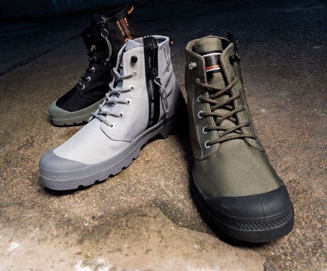 palladium zipper boots