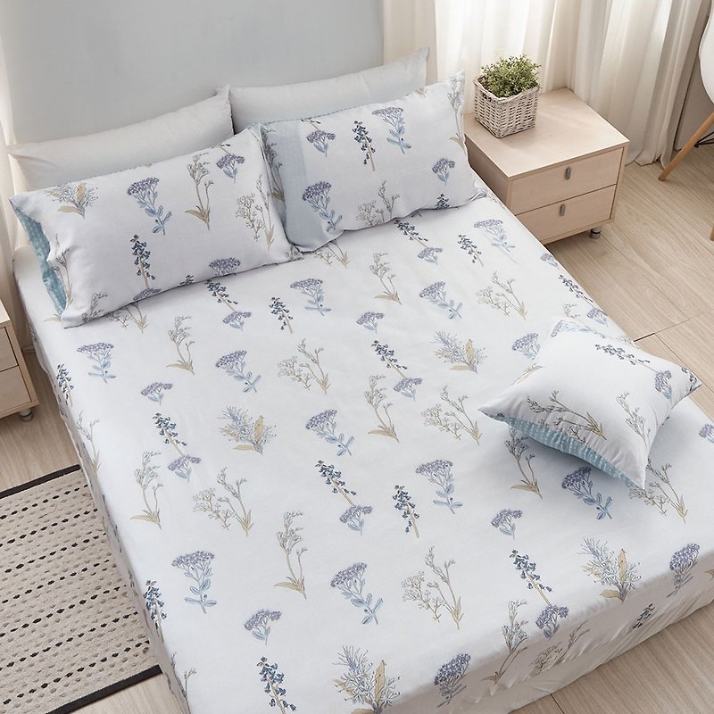 Bed and Pillow Set-Double / 40pcs / Three-piece Lyocell Tencel / Water Color Message Made in Taiwan