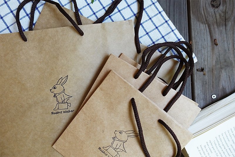 Rabbit Walker gift kraft paper bag