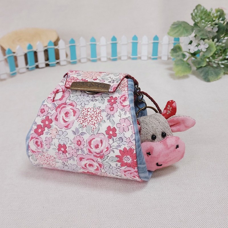 Niu Xiaobao | Key Case | Small Storage Bag | Coin Purse - Keychains - Cotton & Hemp Multicolor