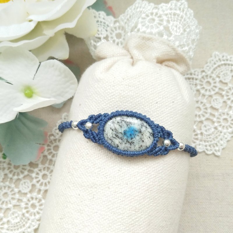 gallery. Serene blue. K2 Blue X South American Brazilian Wax Bracelet - สร้อยข้อมือ - คริสตัล สีน้ำเงิน