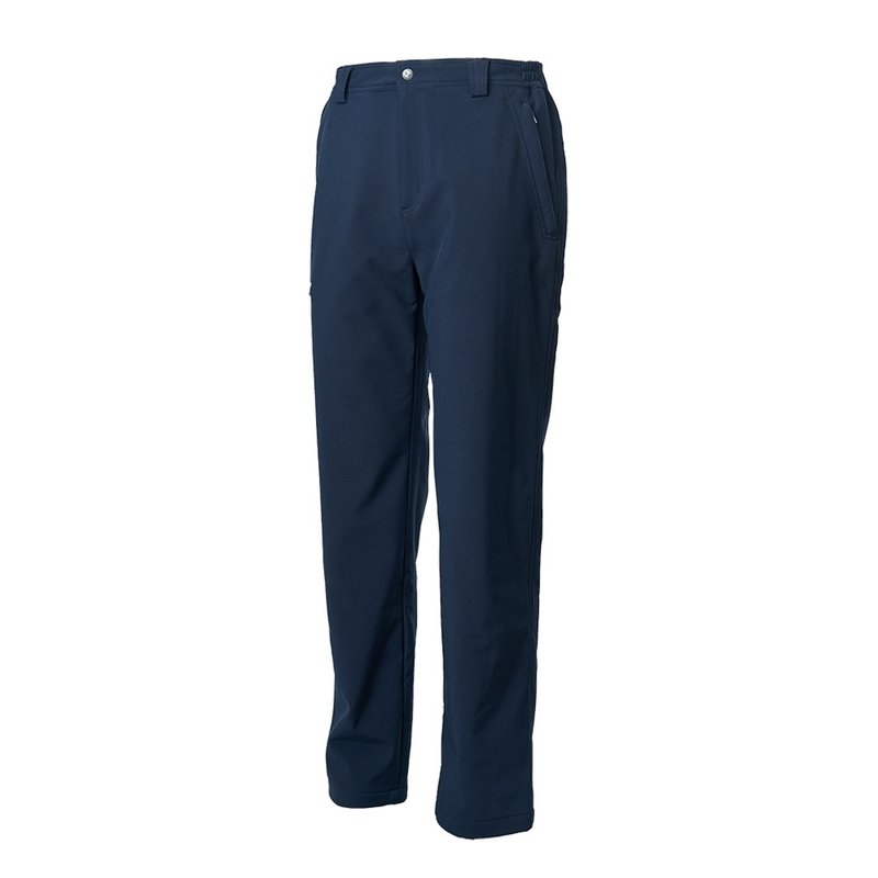 [Wildland Wilderness] Elastic light three-layer windproof warm trousers men's dark blue W2328-72 - Men's Pants - Polyester Blue