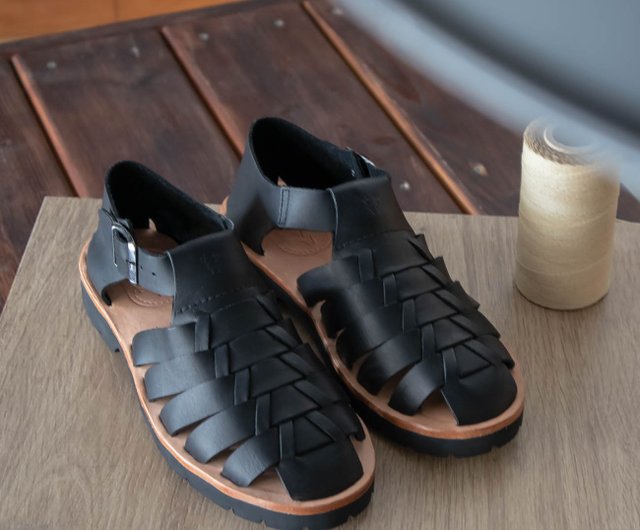 Vegetable tanned best sale leather sandals