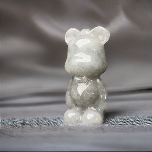 瓔珞珠寶盒 E.L.Jewelry Box 飄烏雞翡翠熊熊 | 天然緬甸玉翡翠A貨 | 送禮