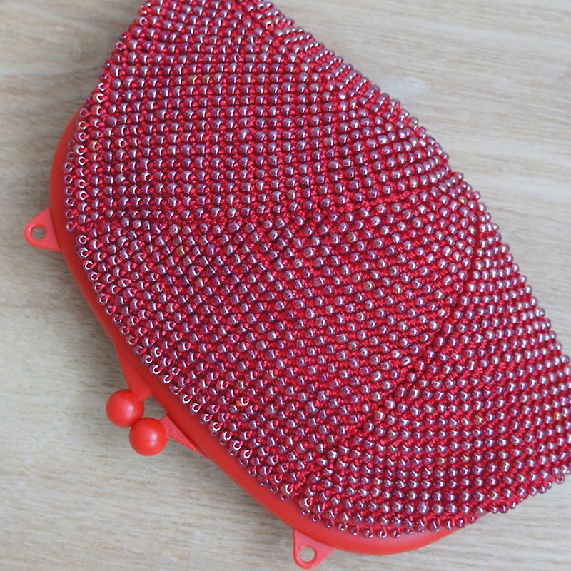 Ba-ba handmade Beads crochet pouch No.1048