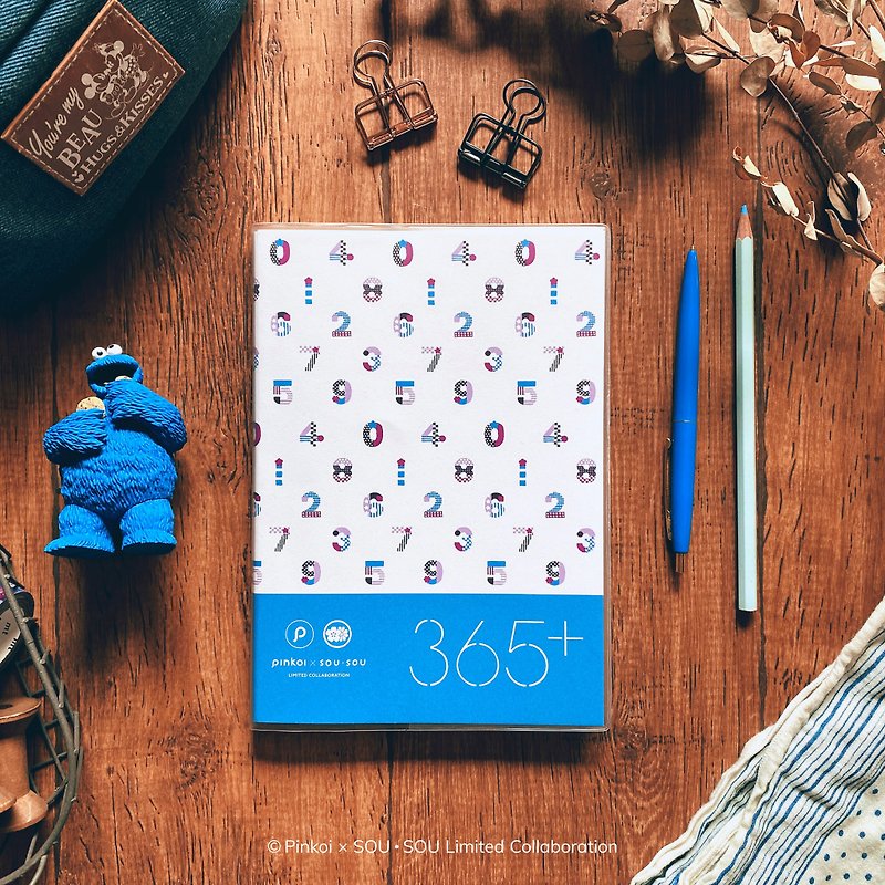 【Pinkoi x SOU・SOU】Dimengqi 365 remembers ten to celebrate - สมุดบันทึก/สมุดปฏิทิน - กระดาษ สีน้ำเงิน