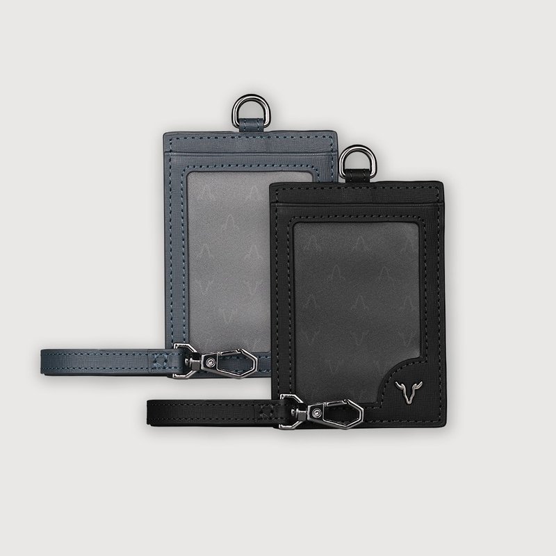 【免費升級送禮包裝】亞岱爾 識別證-黑色/藍色/VA139W019 - 錢包/皮夾/長短夾 - 真皮 多色