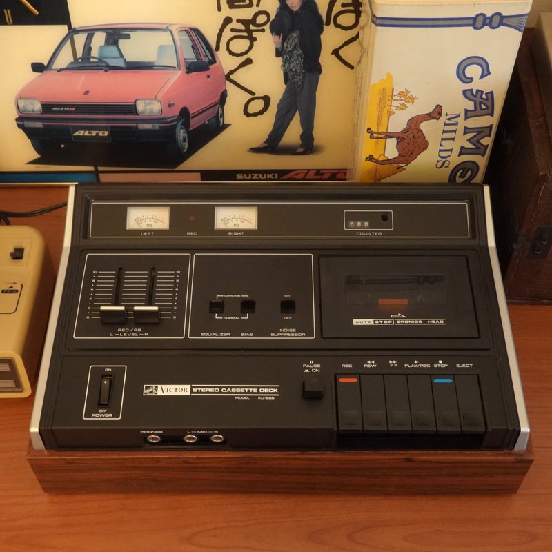 1974 日本 昭和 勝利牌Victor KD-655 卡座 復古 古物 音樂 - 擺飾/家飾品 - 其他金屬 多色