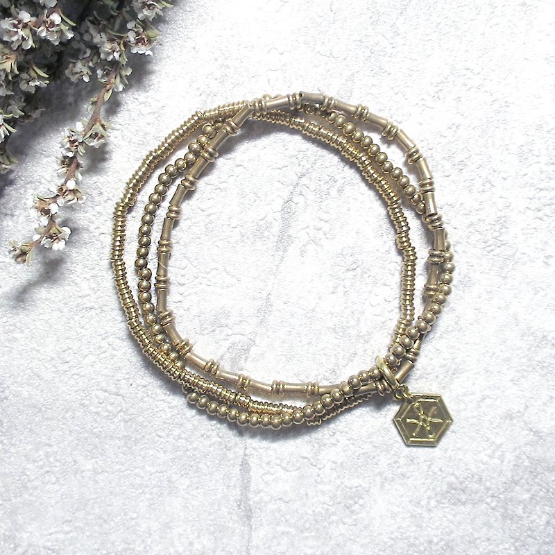 VIIART. Change I. Wild basic models of Bronze bracelet - Bracelets - Other Metals Gold