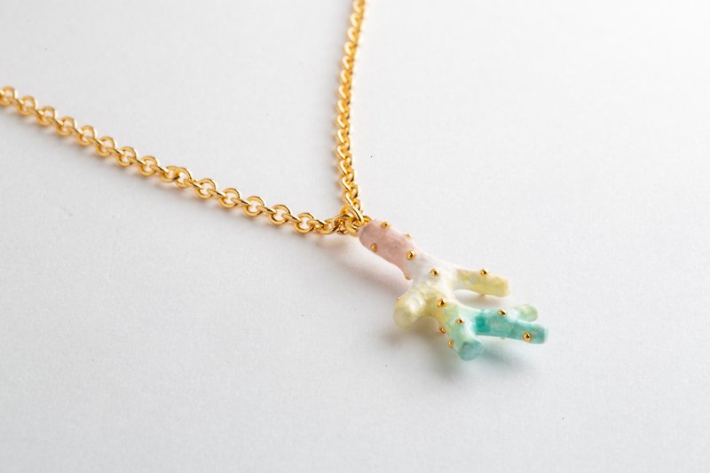 Coral Necklace - Necklaces - Enamel 