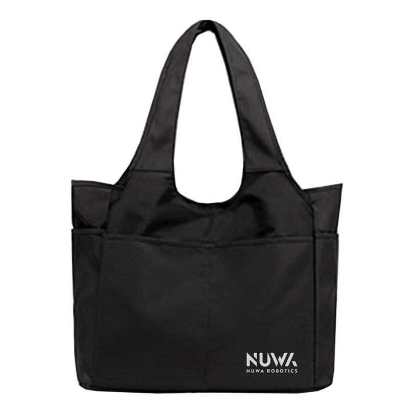 [Customized Bag] Fashionable and Versatile Travel Storage Bag Large Capacity Shoulder Tote Bag - Handbags & Totes - Other Materials Black