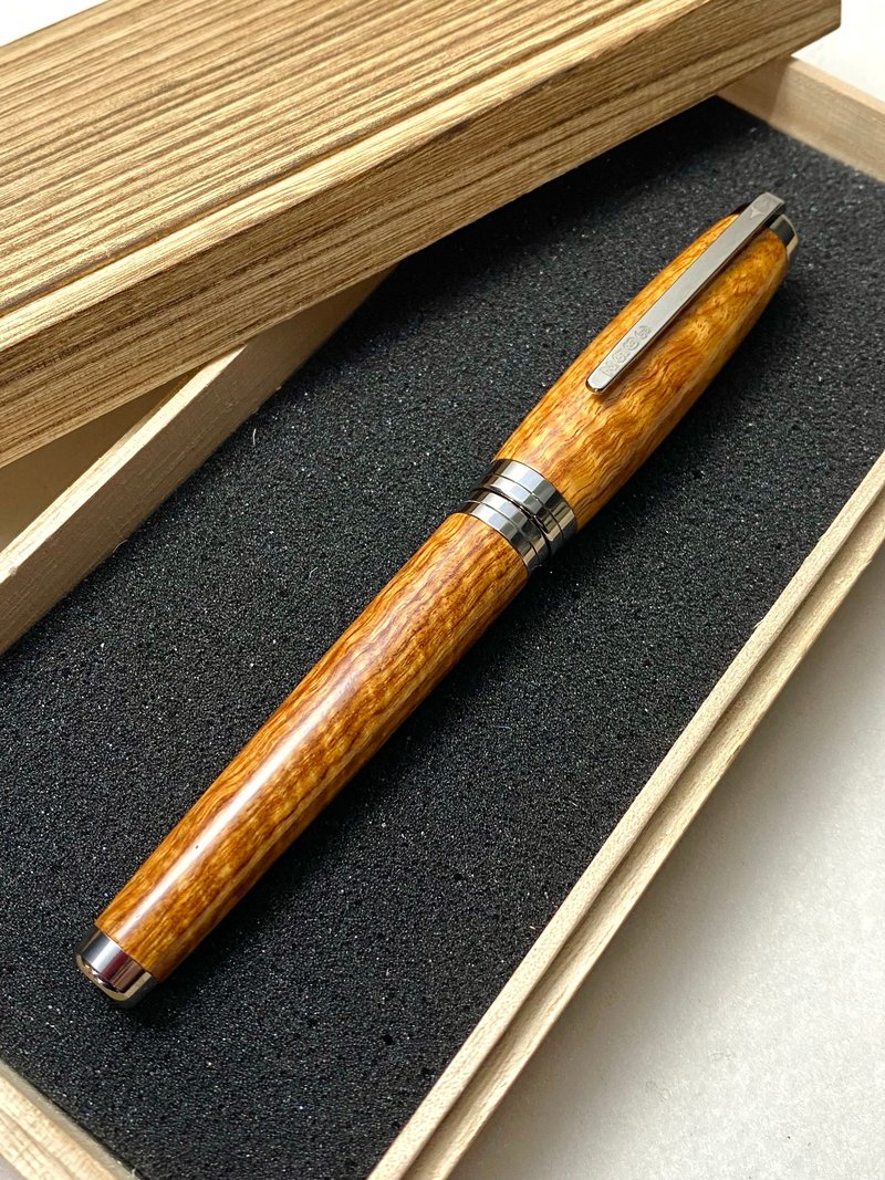 3952老山羊-X888 黃花梨木 高清高亮版 書法鈦尖鋼筆 - 鋼筆 - 其他材質 