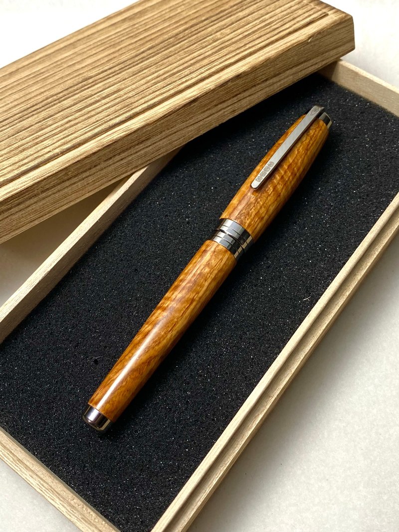 3952老山羊-X888 黃花梨木 高清高亮版 書法鈦尖鋼筆 - 鋼筆 - 其他材質 