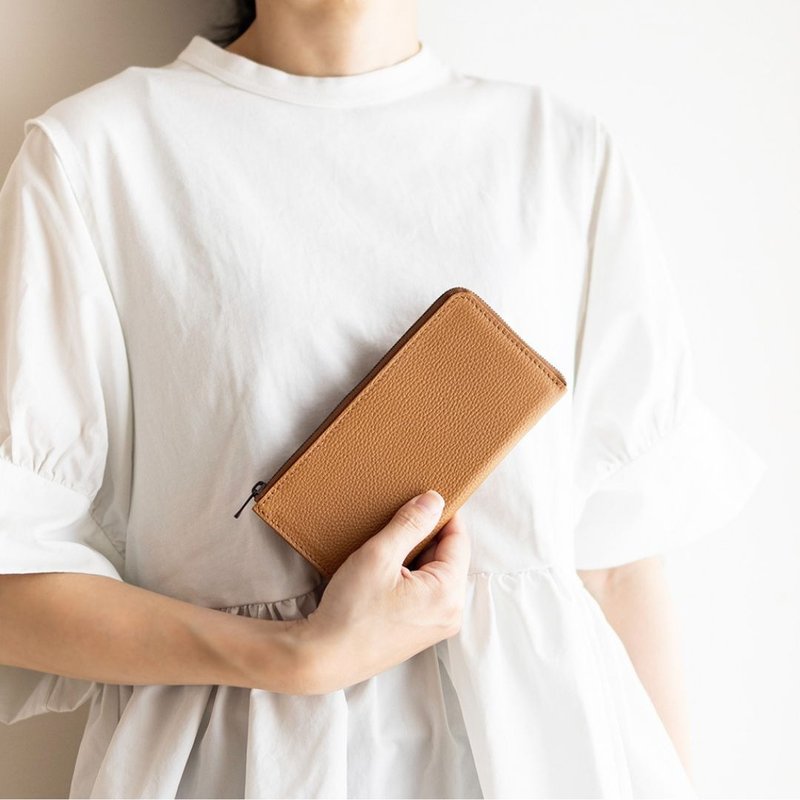 il modo ZIP 概念款小長夾 STATUSY 日本製皮夾 皮革錢包職人手作 - 錢包/皮夾/長短夾 - 真皮 多色