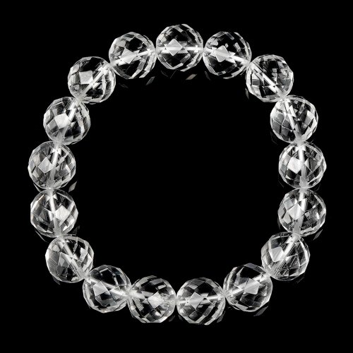 正佳珠寶 Gemsrich Jewelry 【正佳珠寶】白水晶 極品鑽切角度 12mm 白水晶手珠