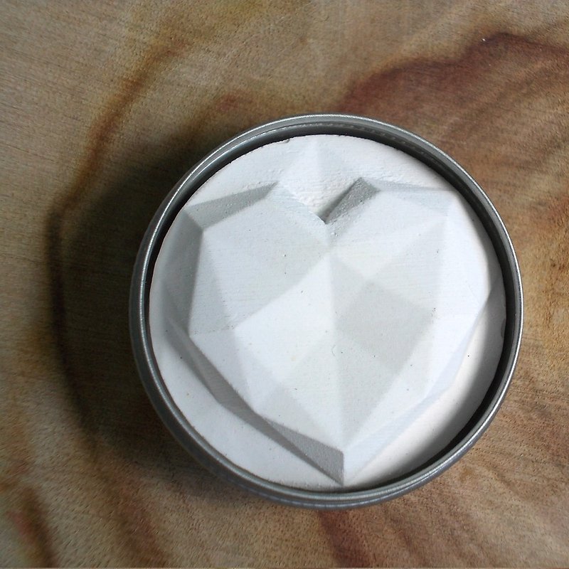 Valentine's Day Gift/Diamond Heart Diffusing Gypsum - Diffusing Essential Oil Exchange Gift - น้ำหอม - วัสดุอื่นๆ ขาว