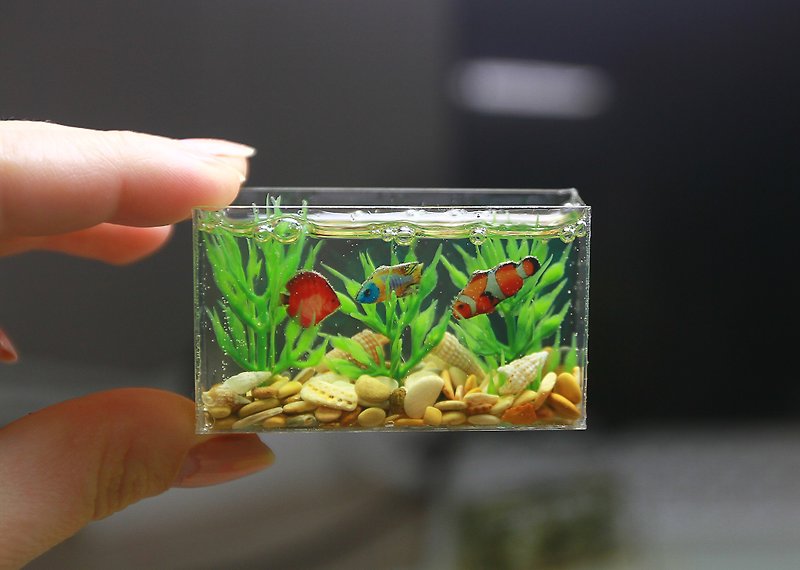 Miniature aquarium for a dollhouse 1:12. For doll House - Other - Other Materials Multicolor