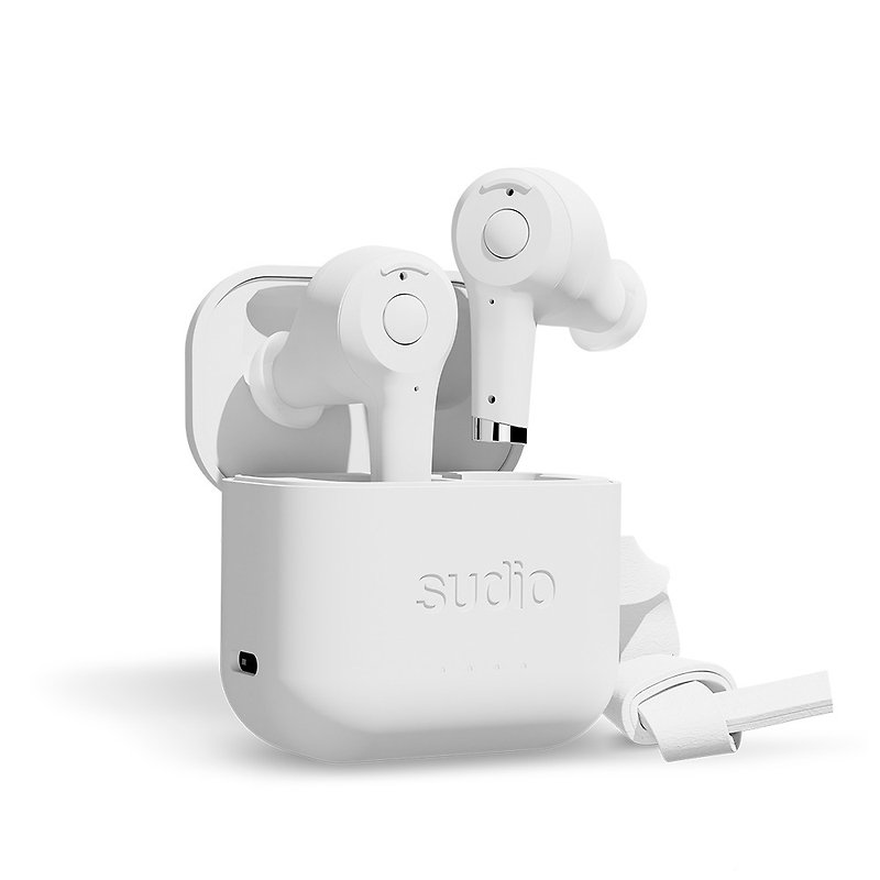 Sudio ETT true wireless anti-noise bluetooth headset-white - หูฟัง - วัสดุอื่นๆ ขาว