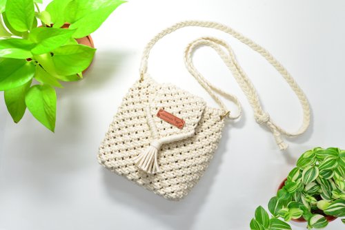 有的湄的手作 編織輕巧斜揹包手提包DIY材料包