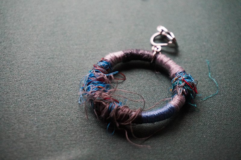 福袋組合 手工紗麗絲耳環(可改夾) - 耳環/耳夾 - 絲．絹 藍色
