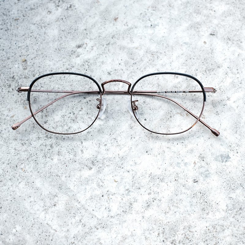 韓國 新款 復古特色復古方框 鈦金屬 超輕量鈦框 全鈦金屬 黑古銅 - 眼鏡/眼鏡框 - 其他材質 黑色