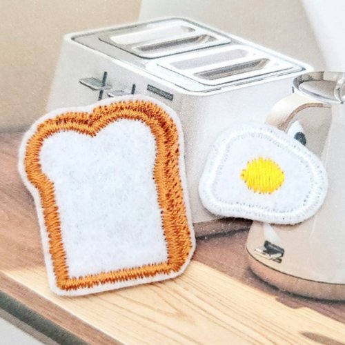 美穗設計 Egg & Bread Patch Wappen