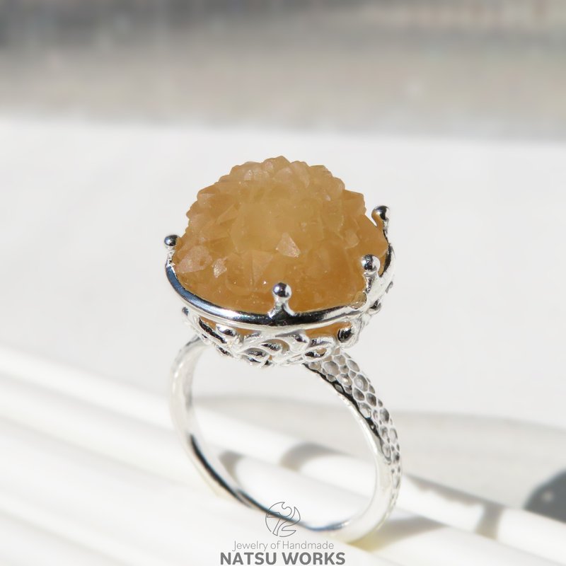クォーツ リング / spiny ball Quartz Ring 2 - 戒指 - 寶石 黃色