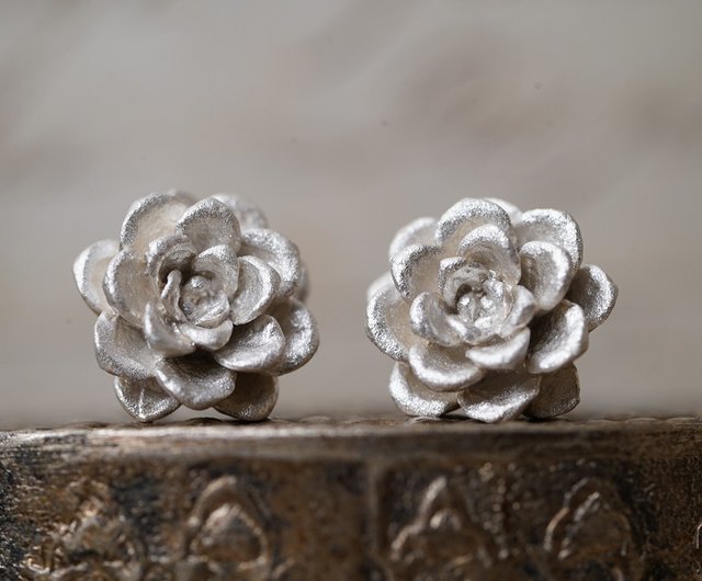 シルバー925フラワーピアス - ショップ 794729metalwork ピアス