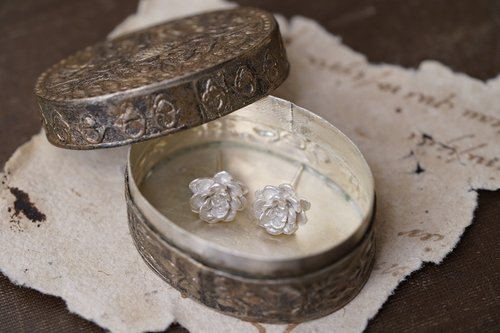 シルバー925フラワーピアス - ショップ 794729metalwork ピアス