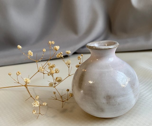 グラデーション釉薬の手作り陶器花瓶 グラデーション釉薬の手作り陶器花瓶