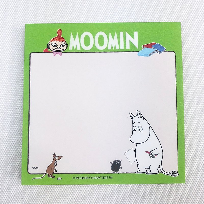 Moomin Authorization-Post-it Notes - กระดาษโน้ต - กระดาษ สีเขียว